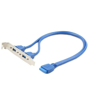 Планка в системный блок Cablexpert CC-USB3-RECEPTACLE-LP на 2xUSB 3.0 19-pin USB 3.0 мат.платы