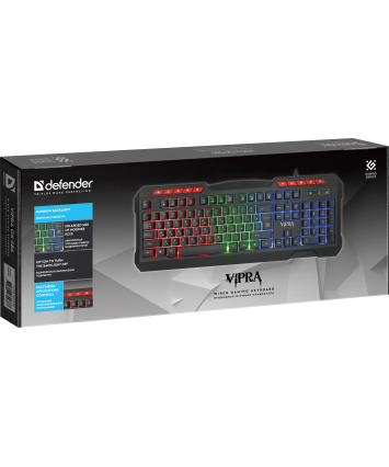Клавиатура игровая с подсветкой Defender Vipra GK-586