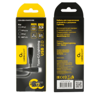 Кабель Type-C - Lightning Cablexpert CCB-USB2-CMAPO1-1MB, 1м, черный