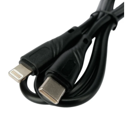 Кабель Type-C - Lightning Cablexpert CCB-USB2-CMAPO1-1MB, 1м, черный