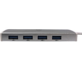 USB-концентратор Digma HUB-4U3.0-UC-S (4 порта USB 3.2), кабель Type-C