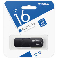 Флеш накопитель 16Gb USB 3.0 SmartBuy CLUE Black (SB16GBCLU-K3)