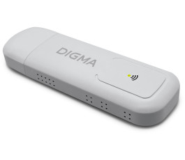 Модем 3G/4G Digma Dongle WiFi DW1960 USB Wi-Fi Firewall,  белый
