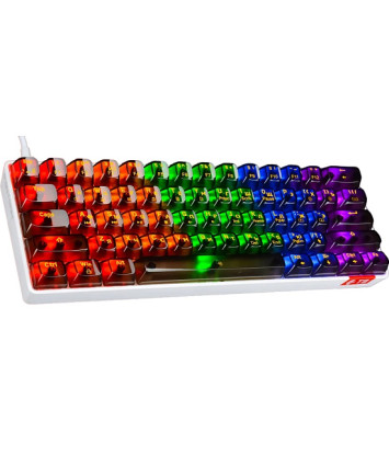 Клавиатура механическая Panteon T3 PRO CK BS USB, бел-чёрная