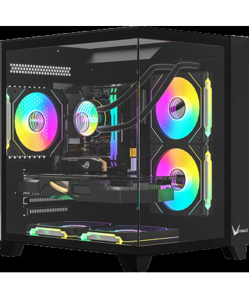 Корпус mATX без БП Formula CRYSTAL Z9M B, черный