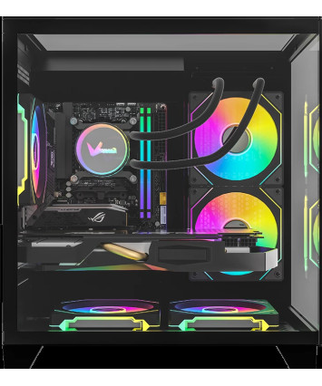 Корпус mATX без БП Formula CRYSTAL Z9M B, черный