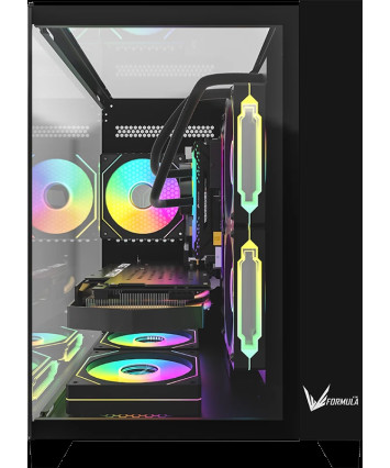 Корпус mATX без БП Formula CRYSTAL Z9M B, черный
