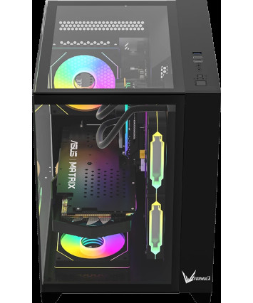 Корпус mATX без БП Formula CRYSTAL Z9M B, черный