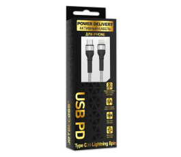 Кабель Type C - Lightning JETACCESS JA-DC60, 2м, черный