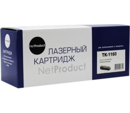 Тонер-картридж совместимый NetProduct N-TK-1160 (Kyocera P2040dn/P2040dw) 7,2K, с чипом