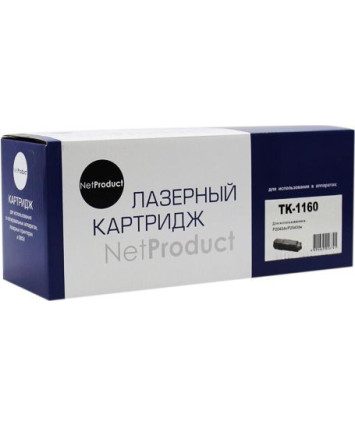 Тонер-картридж совместимый NetProduct N-TK-1160 (Kyocera P2040dn/P2040dw) 7,2K, с чипом