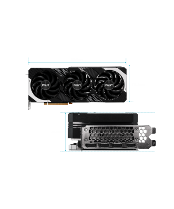 Видеокарта nVidia PCI-E 4.0 12Gb GeForce RTX4070Ti Palit GamingPro OC