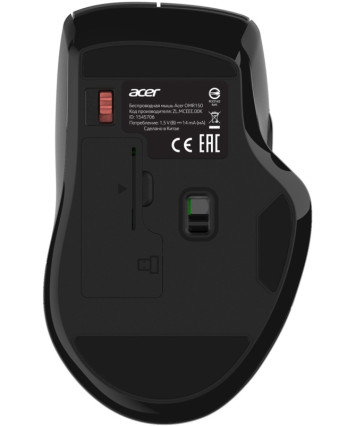 Мышь беспроводная Acer OMR150 черный, USB