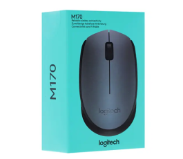 Мышь беспроводная Logitech M170 темно-серая