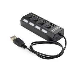 USB-концентратор Gembird UHB-U2P4-02 (4 порта USB 2.0,с выключателями портов)