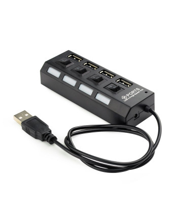 USB-концентратор Gembird UHB-U2P4-02 (4 порта USB 2.0,с выключателями портов)