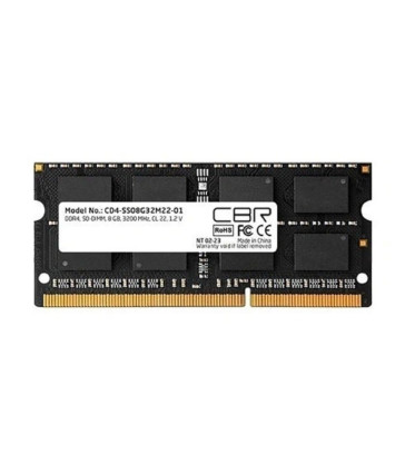 Модуль памяти SODIMM DDR4 8Gb PC25600 3200MHz CBR (CD4-SS08G32M22-01-AIO)