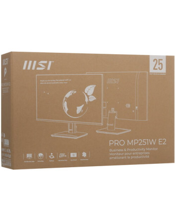 Монитор 24.5" MSI PRO MP251W E2, белый