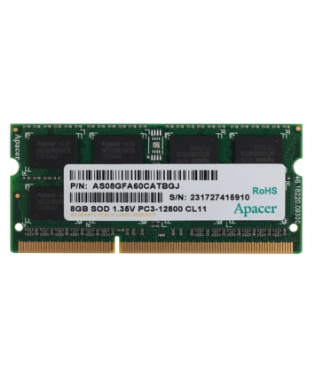 Модуль памяти SODIMM DDR3L 8Gb PC12800 1600MHz Apacer DV.08G2K.KAM
