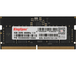 Модуль памяти SODIMM DDR5 8Gb PC38400 4800MHz Kingspec KS4800D5N11008G