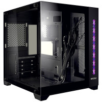 Корпус mATX кубик без БП Ginzzu V320 RGB