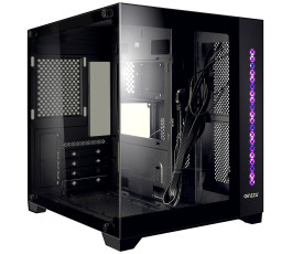 Корпус mATX кубик без БП Ginzzu V320 RGB