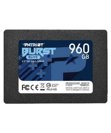 Накопитель SSD SATA 2,5" 960Gb Patriot Burst Elite (PBE960GS25SSDR)