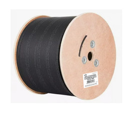 Кабель оптический с тросом 1000м DeTech TTH DROP, 1F*G657A1, 2*0.5мм FRP+LSZH оболочка, OD2*5мм