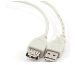 Кабель-удлинитель AM-AF, 1.8m, USB 2.0, Gembird CC-USB2-AMAF-6, серый