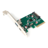 Контроллер PCI-E to USB 3.0 Gembird SPCR-02 (USBx1, Type-Cx1)