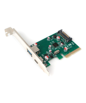 Контроллер PCI-E to USB 3.0 Gembird SPCR-02 (USBx1, Type-Cx1)