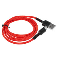Кабель USB - Type-C Defender F181, 1м, 2.4A, нейлон, красный