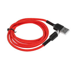 Кабель USB - Type-C Defender F181, 1м, 2.4A, нейлон, красный