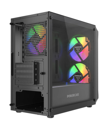 Корпус mATX без БП Powercase Micro A3B ARGB (CMMAB-A3-V2)