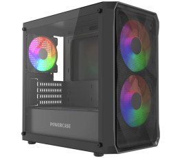 Корпус mATX без БП Powercase Micro A3B ARGB (CMMAB-A3-V2)
