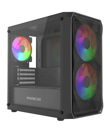 Корпус mATX без БП Powercase Micro A3B ARGB (CMMAB-A3-V2)