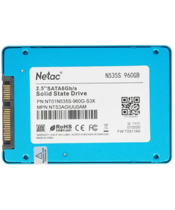 Накопитель SSD SATA 2,5" 960Gb Netac N535S NT01N535S-960G-S3X