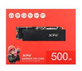 Накопитель SSD M.2 NVMe 500Gb ADATA Gammix S50 Core XPG (SGAMMIXS50C-500G-CS)