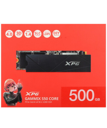 Накопитель SSD M.2 NVMe 500Gb ADATA Gammix S50 Core XPG (SGAMMIXS50C-500G-CS)