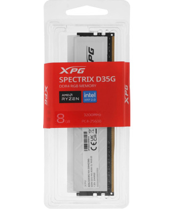 Модуль памяти DDR4 8Gb PC25600 3200MHz A-Data XPG Spectrix D35G RGB (AX4U32008G16A-SWHD35G)