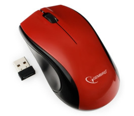 Мышь беспроводная Gembird MUSW-320-R, красный, USB