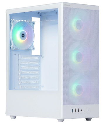 Корпус ATX без БП Defender RaptorX, белый (с кулерами)