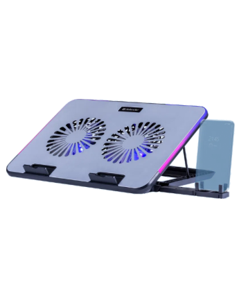 Охлаждающая подставка для ноутбука Defender NS-519 15.6", RGB, металл, 2 вентилятора