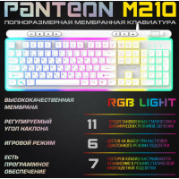 Клавиатура игровая с подсветкой PANTEON M210, белый