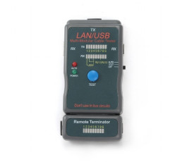 Тестер LAN Cablexpert NCT-2,100/1000 Base-TX,  для UTP, STP, RJ-11, USB-кабеля