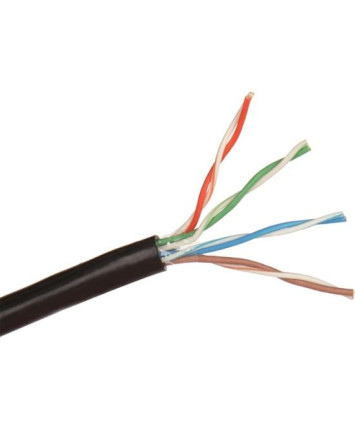 Кабель внешний UTP 4 пары кат.5e бухта 305м, Exegate медь, прокладка, без троса, PE EX256749RUS