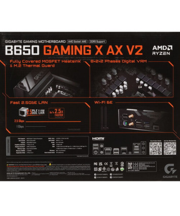 Материнская плата Socket AM5 GIGABYTE B650 GAMING X AX V2