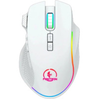 Мышь беспроводная игровая PANTEON PS93 W, RGB, BT+2.4G, белый