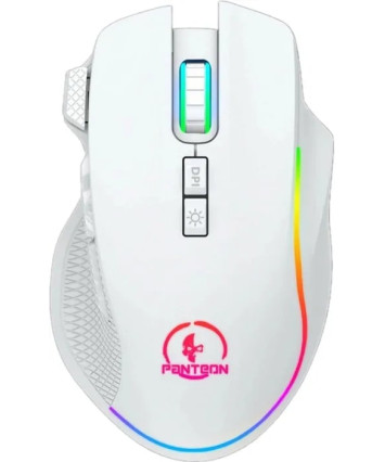 Мышь беспроводная игровая PANTEON PS93 W, белая USB, Bluetooth