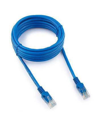 Патчкорд UTP Cablexpert PP12-3M/B кат.5e, 3м, литой, многожильный (синий)